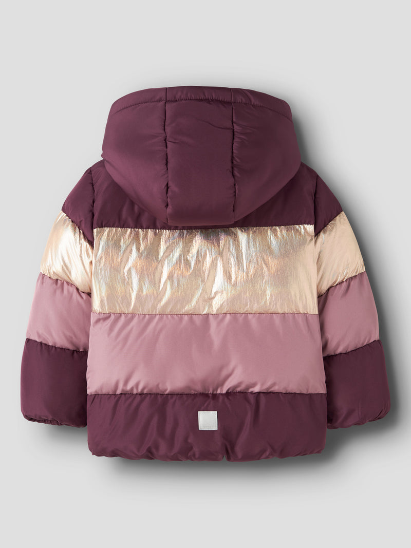 NMFMILLE PUFFER JACKET bordeaux