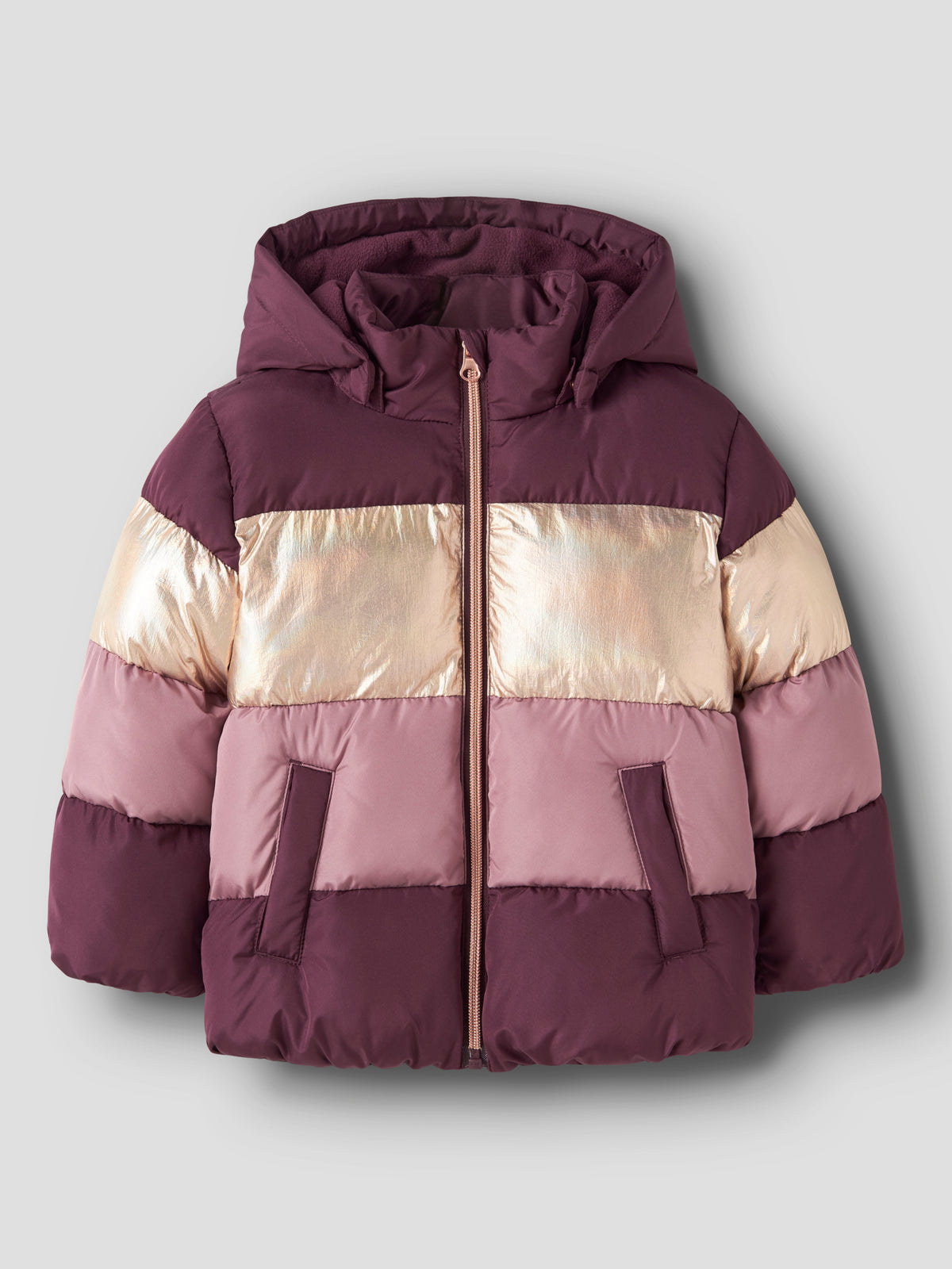 NMFMILLE PUFFER JACKET bordeaux