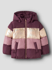 NMFMILLE PUFFER JACKET bordeaux