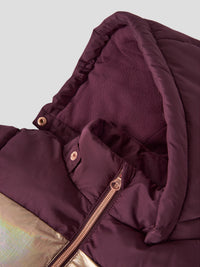 NMFMILLE PUFFER JACKET bordeaux