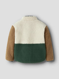 NMMMACEY TEDDY JACKET groen