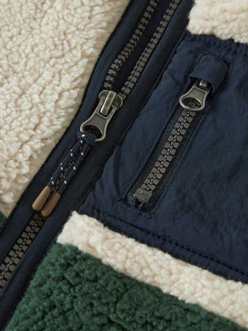 NMMMACEY TEDDY JACKET groen