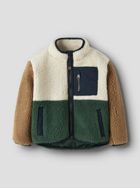 NMMMACEY TEDDY JACKET groen
