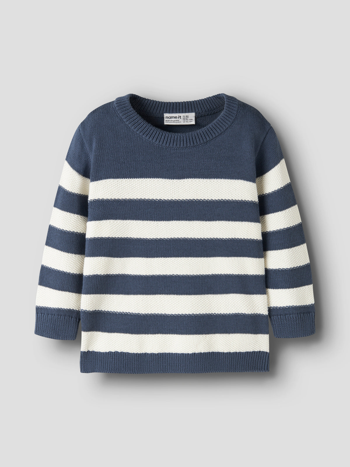 NMMLOGAN KNIT blauw