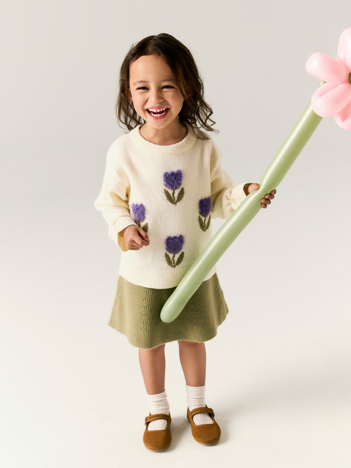 NMFNILLA KNIT SKIRT groen