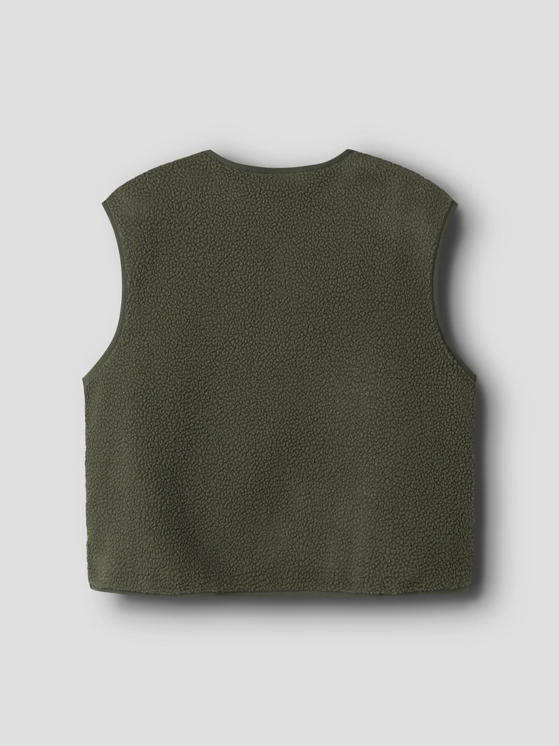 NKFOWINE  NREG TEDDY VEST kaki