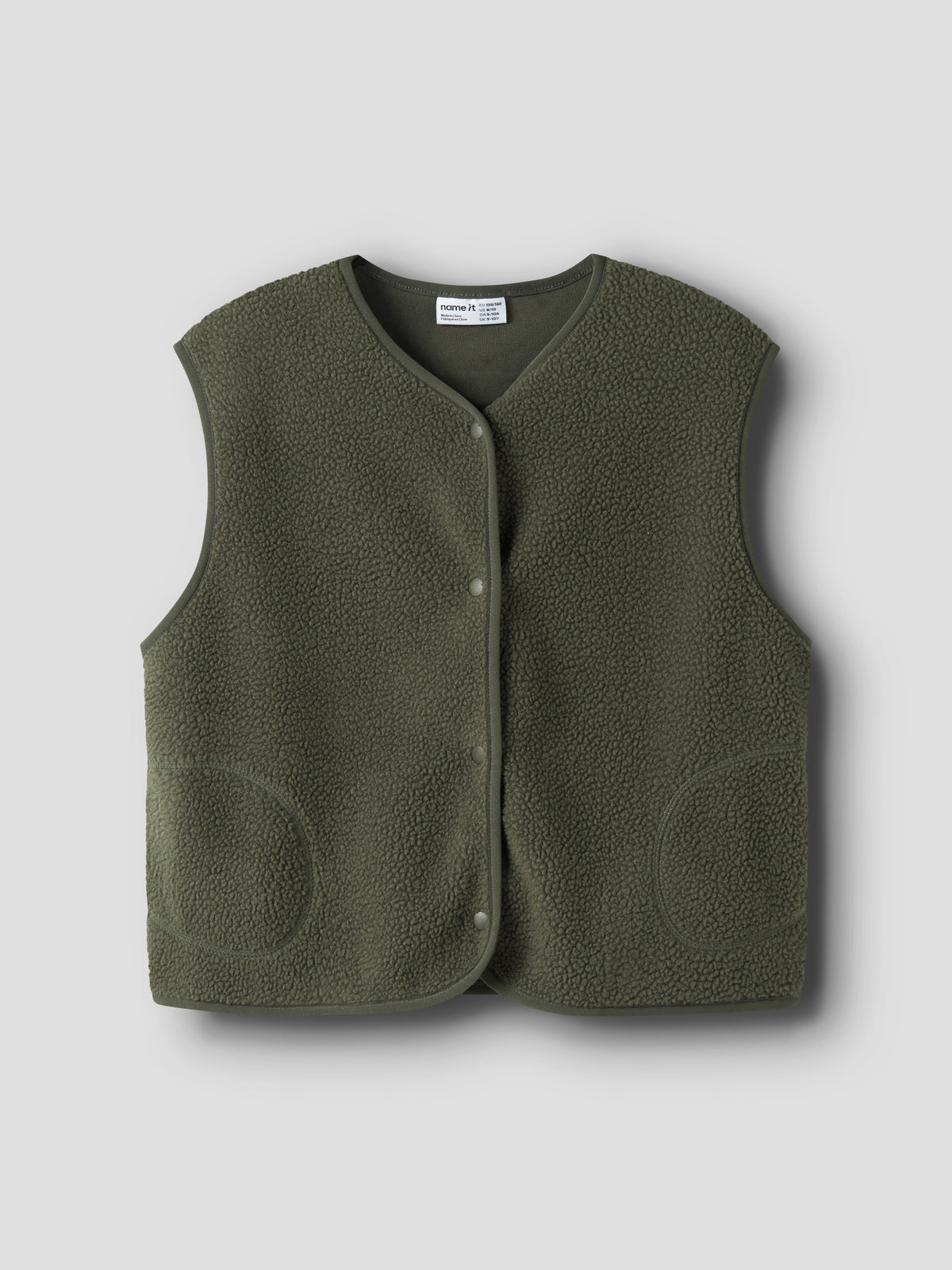 NKFOWINE  NREG TEDDY VEST kaki