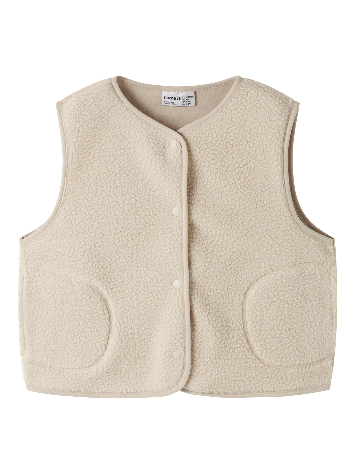 NKFOWINE  NREG TEDDY VEST beige