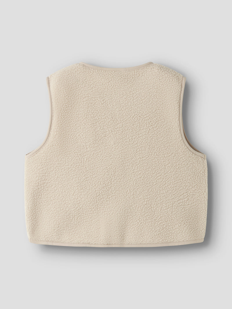 NKFOWINE  NREG TEDDY VEST beige