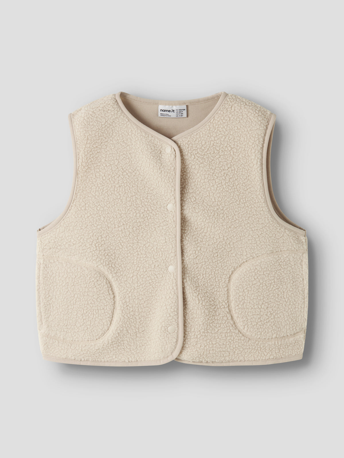 NKFOWINE  NREG TEDDY VEST beige