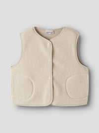 NKFOWINE  NREG TEDDY VEST beige