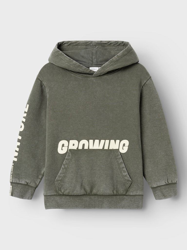 NKMOSIVAS HOODIE groen