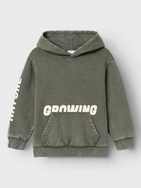 NKMOSIVAS HOODIE groen