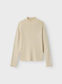 NKFRIAGLITTER KNIT beige