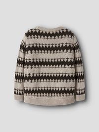 NMMOSCAR KNIT beige/bruin