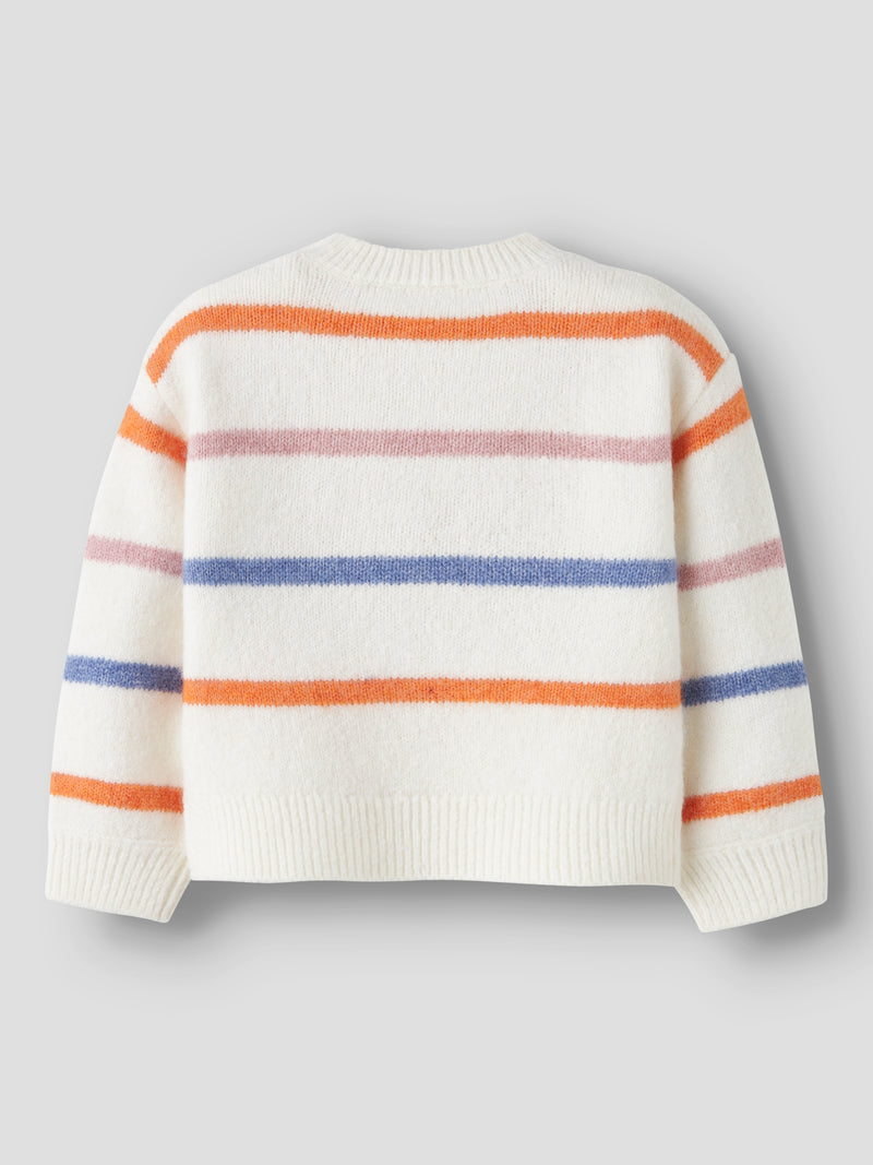 NMFOLENSKA LS KNIT wit/multi