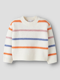 NMFOLENSKA LS KNIT wit/multi