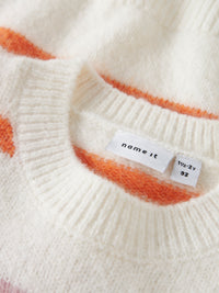 NMFOLENSKA LS KNIT wit/multi