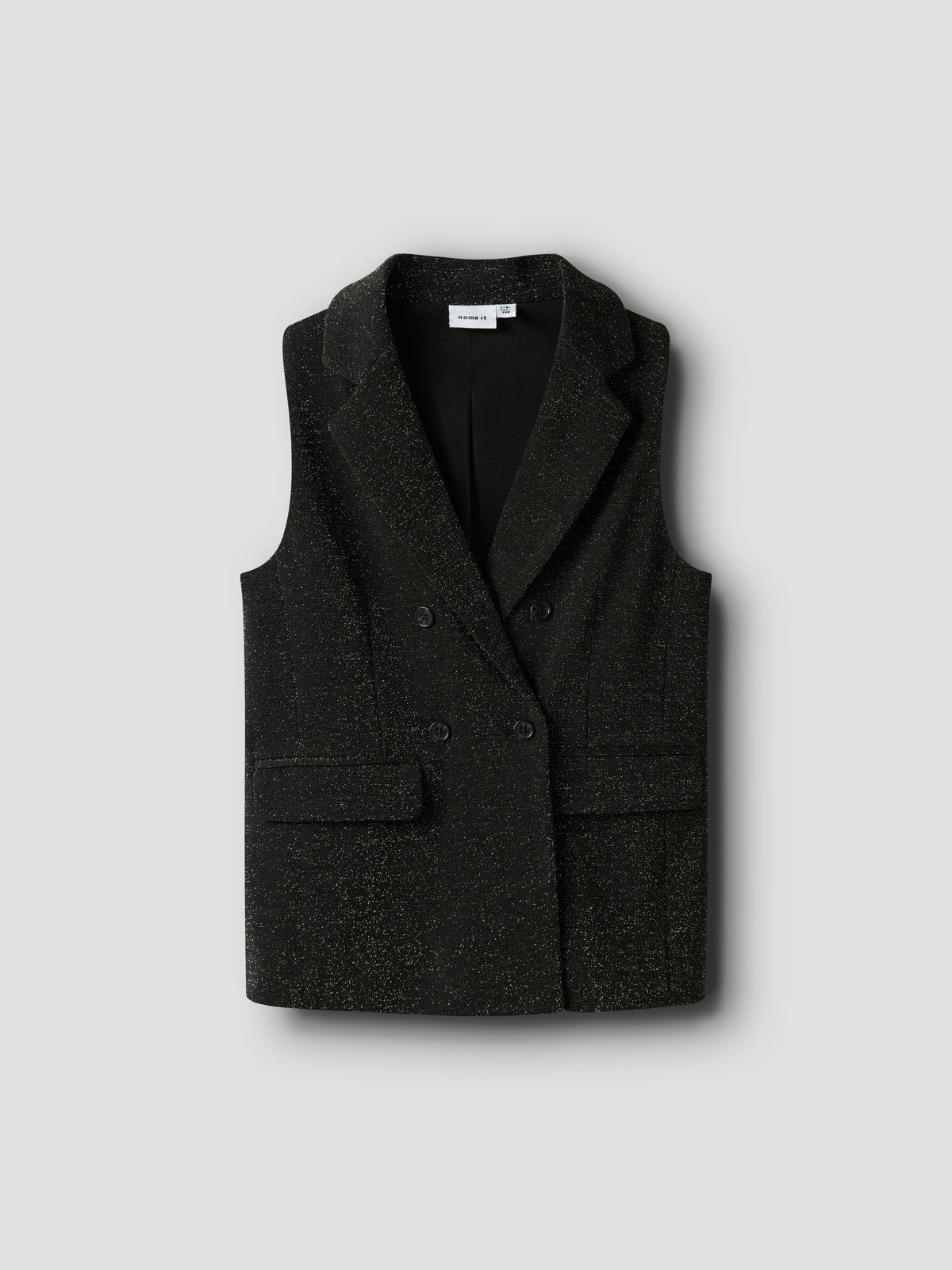 NKFRADING WAISTCOAT zwart