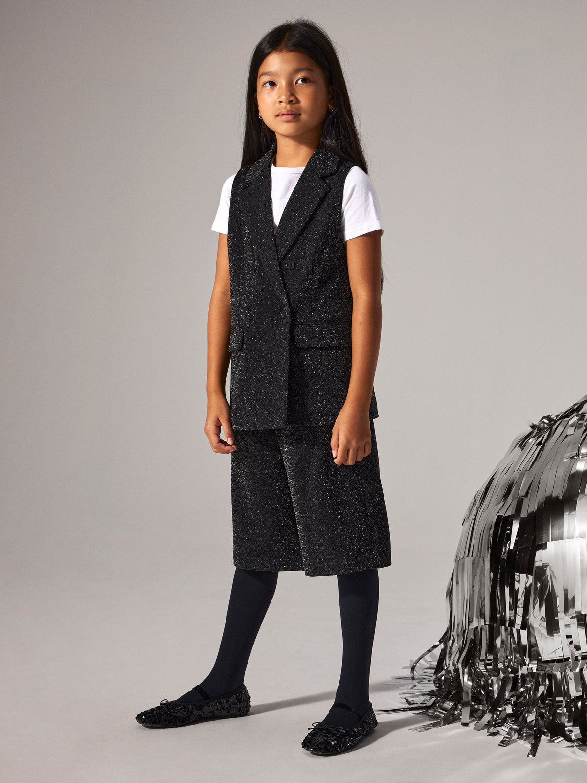 NKFRADING WAISTCOAT zwart