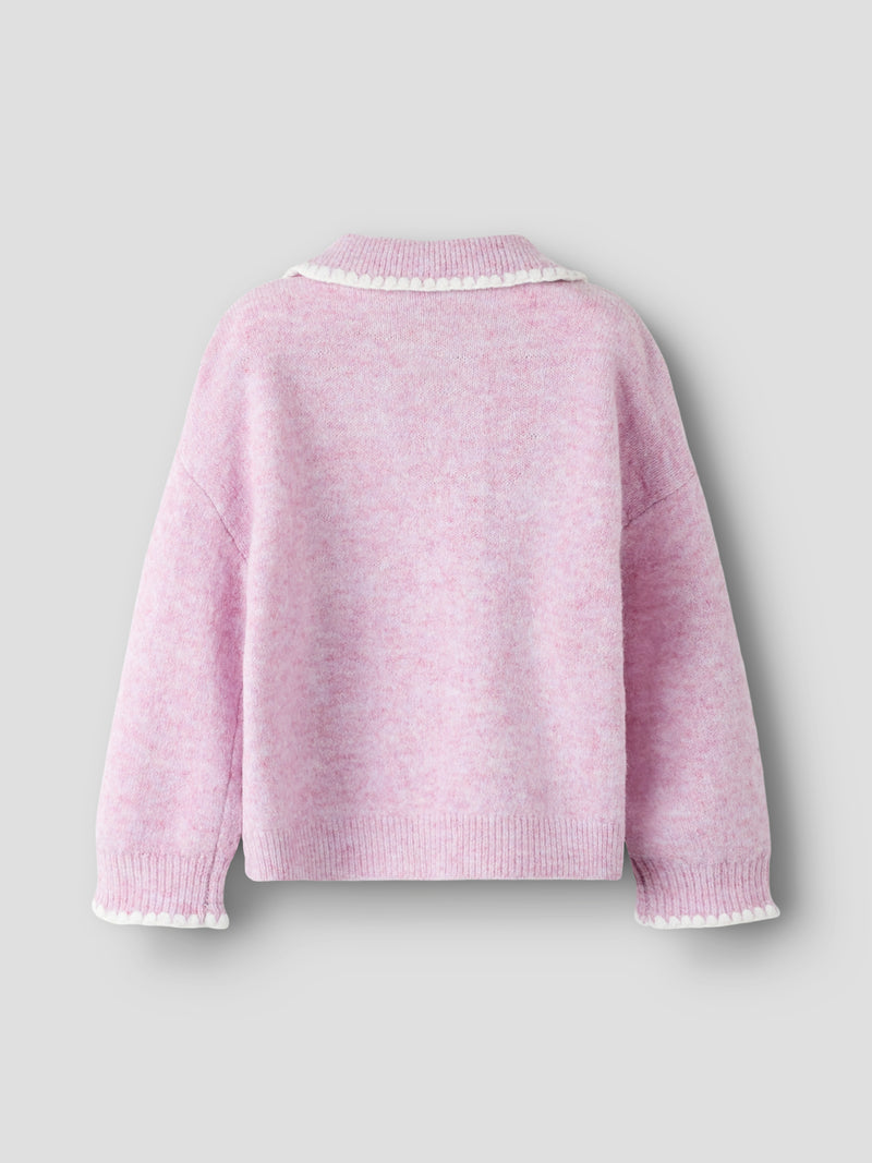 NMFRIKASA KNIT POLO lila