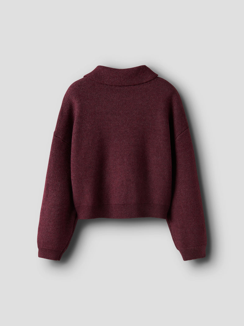 NKFSONIA POLO KNIT paars