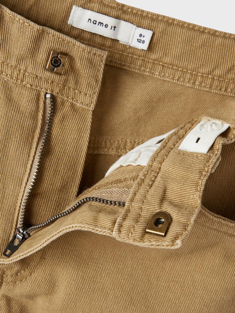 NKMRYAN STRAIGHT TWI PANT 4242 beige