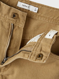 NKMRYAN STRAIGHT TWI PANT 4242 beige