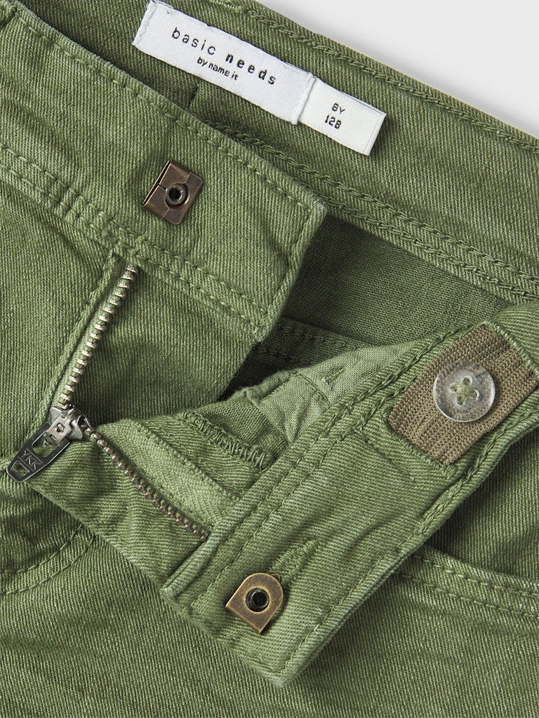 NKMTHEO XSLIM PANT 1111 groen