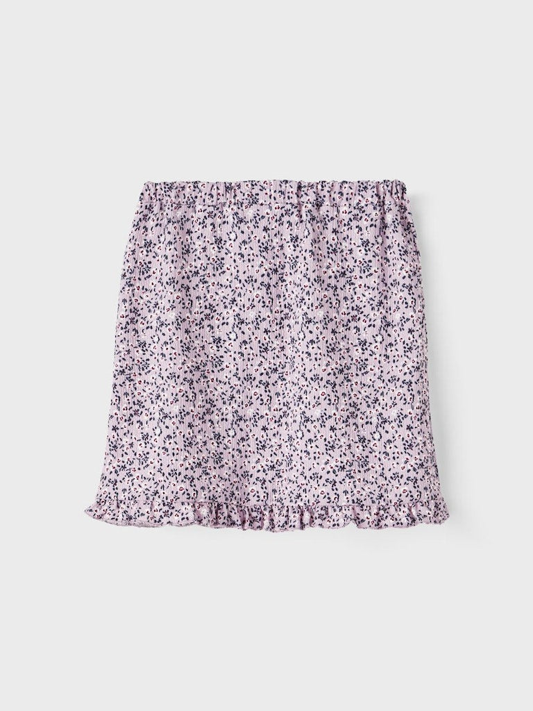 NKFHALBA SKIRT wit bloemen