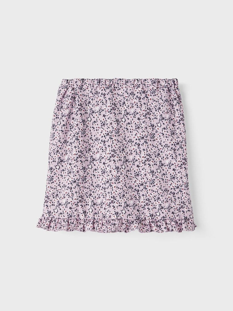 NKFHALBA SKIRT wit bloemen