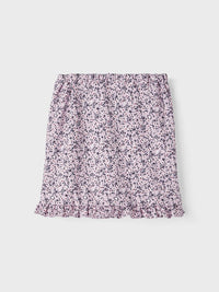 NKFHALBA SKIRT wit bloemen