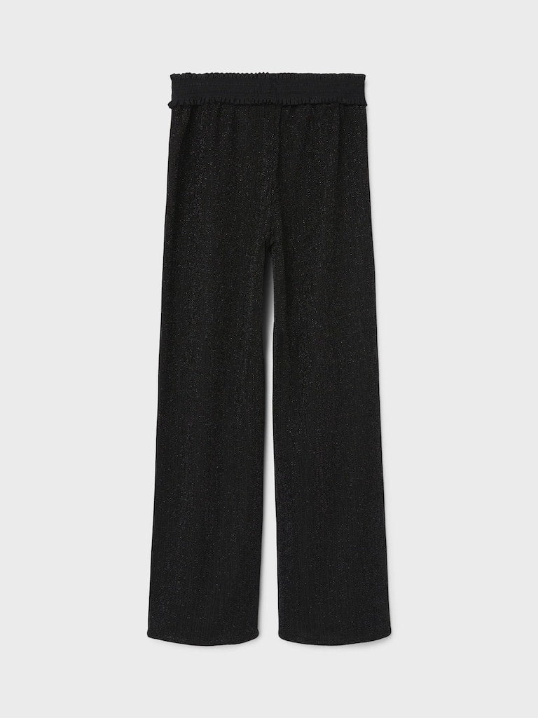 NKFRUNIC WIDE PANT R zwart glitter