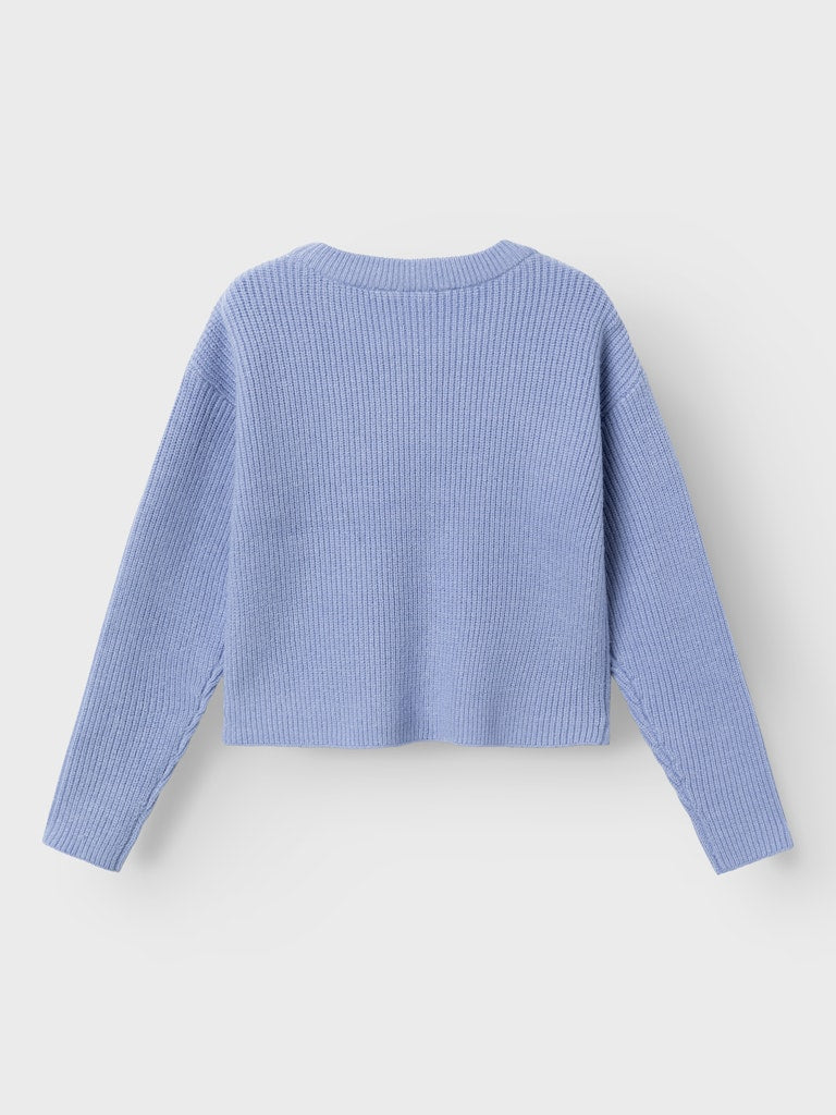 NKFVAJSA LS SHORT KNIT blauw