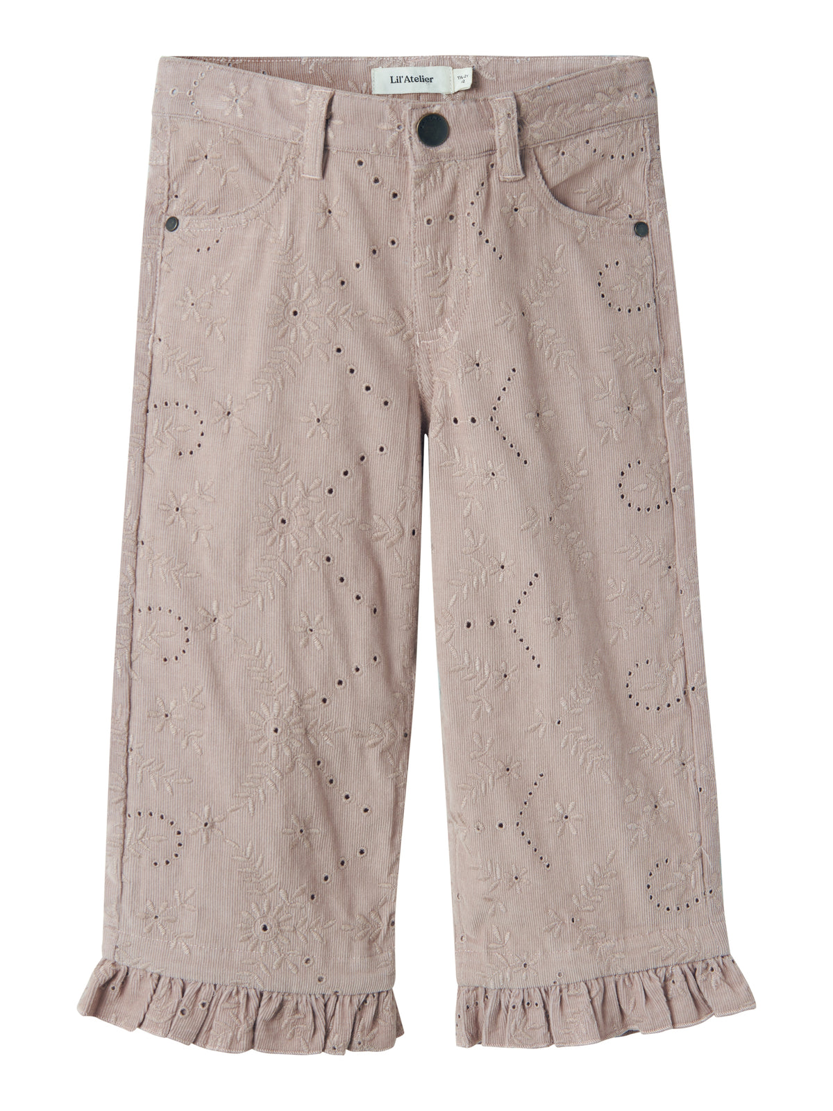 NMFROSE WIDE CORD PANTS mauve