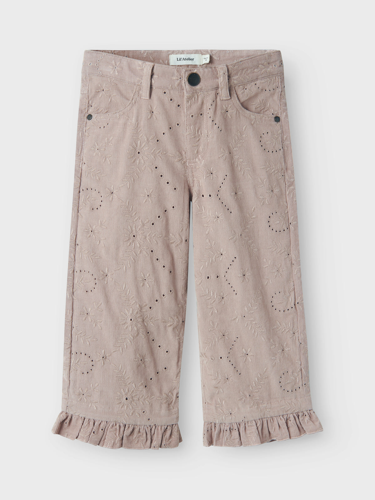 NMFROSE WIDE CORD PANTS mauve