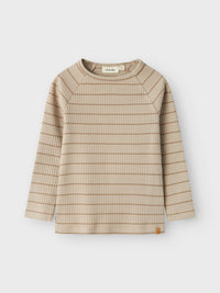 NMMKAIL TOP STREPEN beige