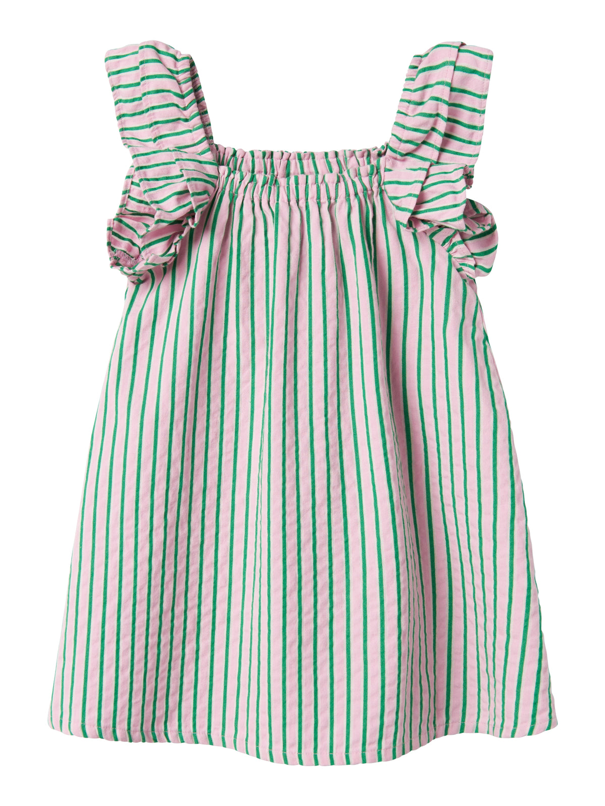 NMFFILONE DRESS roze/groen
