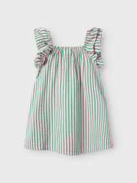 NMFFILONE DRESS roze/groen