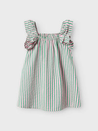 NMFFILONE DRESS roze/groen