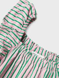 NMFFILONE DRESS roze/groen