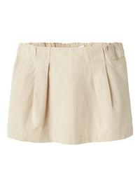 NMFFALINNEN SHORT ecru