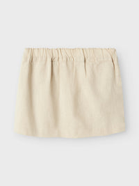 NMFFALINNEN SHORT ecru