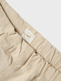 NMFFALINNEN SHORT ecru
