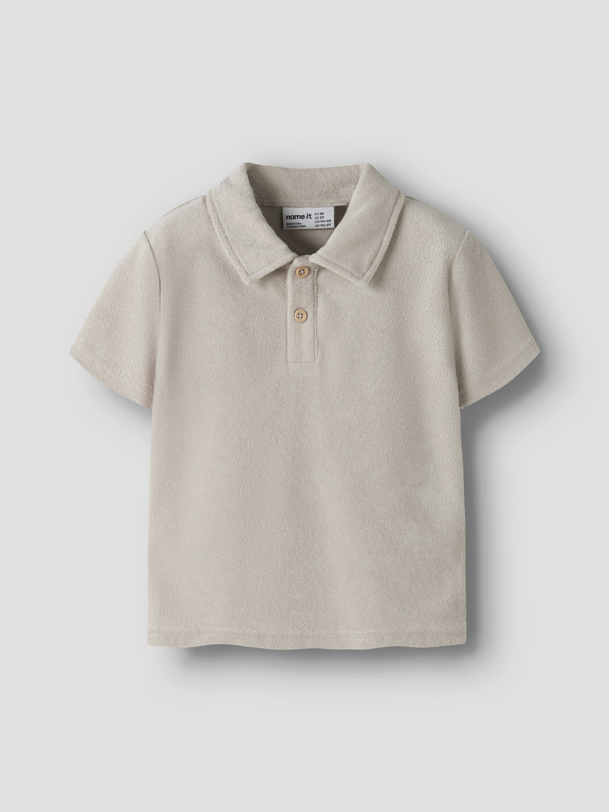 NMMFINTI TERRY POLO beige