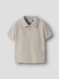 NMMFINTI TERRY POLO beige
