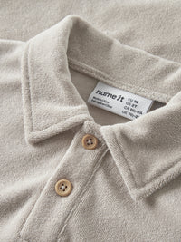 NMMFINTI TERRY POLO beige