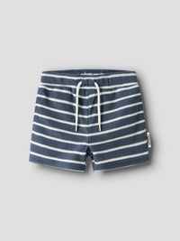 NMMFINTI  TERRY SHORTS blauw streep