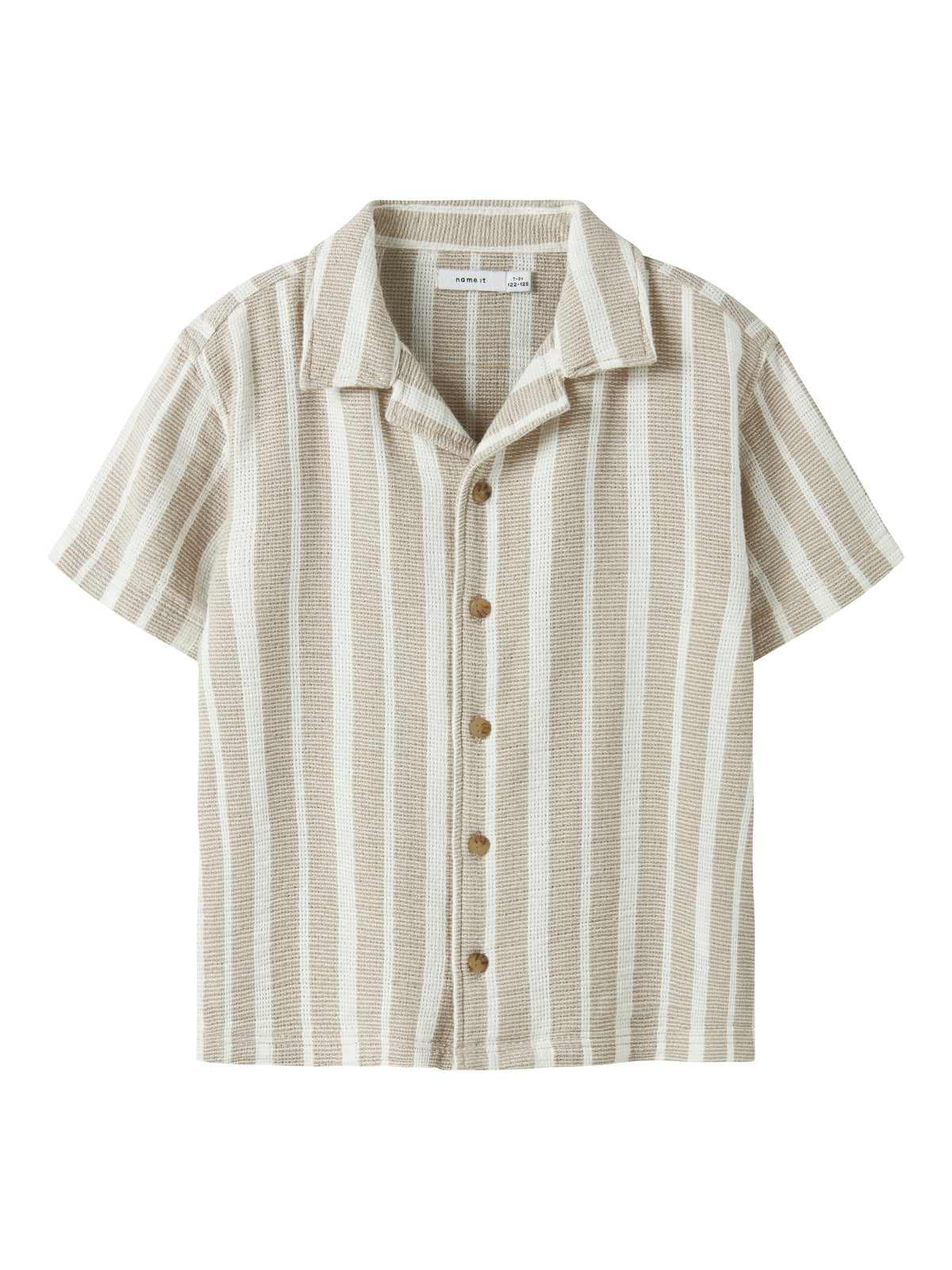 NKMFOKO SS NREG SHIRT beige