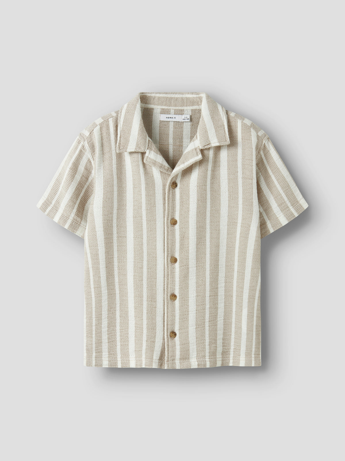 NKMFOKO SS NREG SHIRT beige